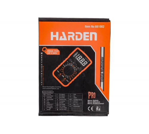 Цифровой мультиметр HARDEN 661002 Цифровой мультиметр HARDEN 661002