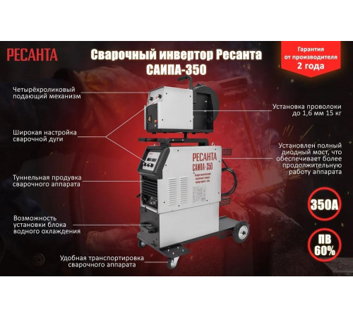 Сварочный полуавтомат Ресанта САИПА-350