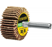 Круг шлифовальный лепестковый на шпильке STAYER P100, 30x15 мм 36606-100