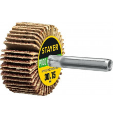 Круг шлифовальный лепестковый на шпильке STAYER P100, 30x15 мм 36606-100