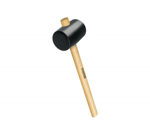 STAYER 450 г, киянка резиновая черная с деревянной ручкой 20505-65 Master STAYER 450 г, киянка резиновая черная с деревянной ручкой 20505-65 Master