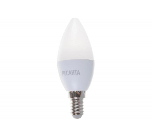 Светодиодная лампа Ресанта LL-R-C37-6W-230-4K-E14 Светодиодная лампа Ресанта LL-R-C37-6W-230-4K-E14