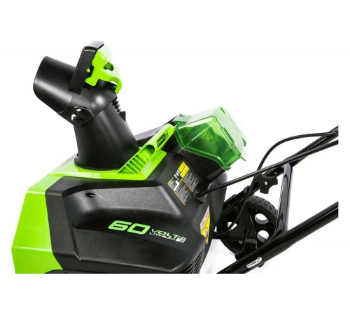 Аккумуляторный бесщеточный снегоуборщик GreenWorks GD60ST 60V 2602407 Аккумуляторный бесщеточный снегоуборщик GreenWorks GD60ST 60V 2602407