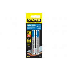 Полотна по металлу STAYER (2 шт; 50х1.4 мм; Bi-Metall; Т-хвост.; Т118АF) для электролобзика 15994-1.4_z02