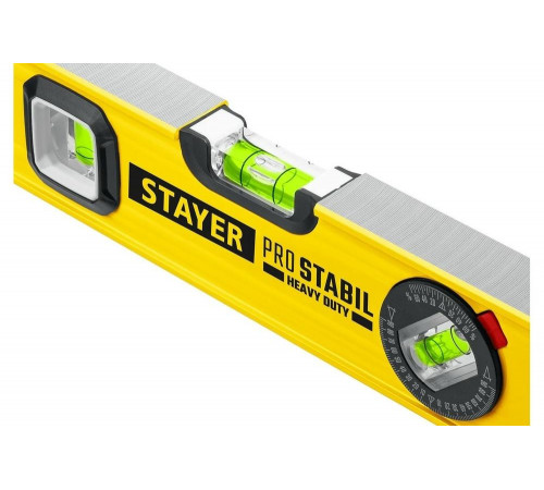 STAYER 800 мм, 3 глазка, точность 0.5 мм/м, уровень строительный фрезерованный PRO STABIL 3471-080_z02 STAYER 800 мм, 3 глазка, точность 0.5 мм/м, уровень строительный фрезерованный PRO STABIL 3471-080_z02