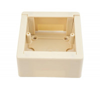 Коробка IEK, универсальная, КМКУ 88x88x44 мм, ЭЛЕКОР, слоновая кость, CKK10D-U-1-K32