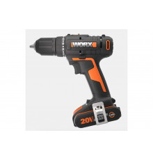 Аккумуляторная дрель-шуруповерт WORX WX108 45Нм, 20В, 2Ач x2, ЗУ 2А, кейс