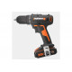 Аккумуляторная дрель-шуруповерт WORX WX108 45Нм, 20В, 2Ач x2, ЗУ 2А, кейс