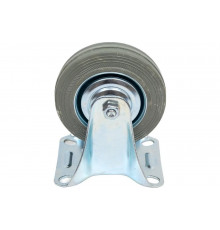 Колесо неповоротное FC 46 f (100 мм; серая резина) TOR 1027207