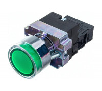 Кнопка управления IEK LAY5-BW3361 с подсветкой, зеленый, 1з, ИЭК BBT50-BW-K06