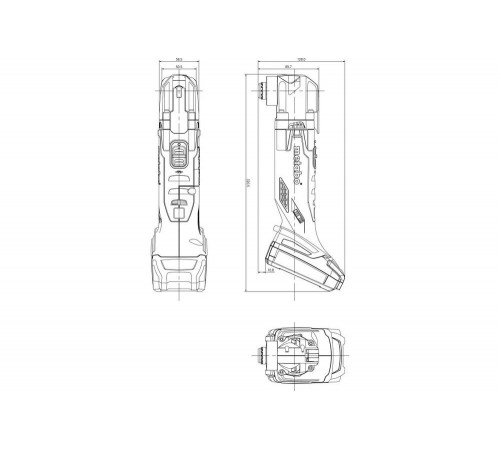 Реноватор METABO MT 18 LTX Compact (613021860), без АКБ и ЗУ Реноватор METABO MT 18 LTX Compact (613021860), без АКБ и ЗУ