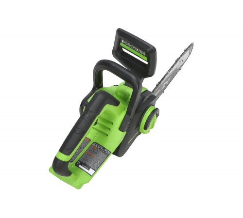 Цепная пила аккумуляторная GreenWorks 2005807USB4, 24V, 30см, бесщеточная, c 1хАКБ 2 Ач c USB и ЗУ 2007007USB2