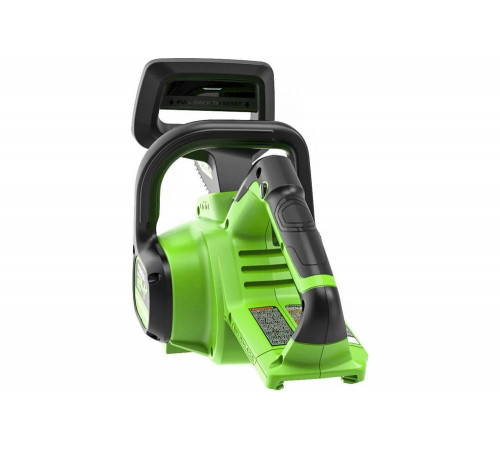 Цепная пила аккумуляторная GreenWorks 2005807USB4, 24V, 30см, бесщеточная, c 1хАКБ 2 Ач c USB и ЗУ 2007007USB2
