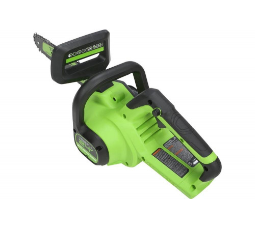 Цепная пила аккумуляторная GreenWorks 2005807USB4, 24V, 30см, бесщеточная, c 1хАКБ 2 Ач c USB и ЗУ 2007007USB2