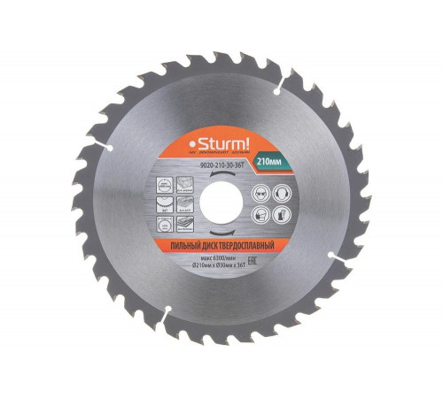 Sturm 9020-210-30-36T - надежный пильный диск для профессиональной обработки Sturm 9020-210-30-36T - надежный пильный диск для профессиональной обработки
