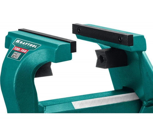 KRAFTOOL 150 мм, кованные стальные слесарные тиски FORGE 32700-150