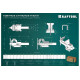 KRAFTOOL 150 мм, кованные стальные слесарные тиски FORGE 32700-150