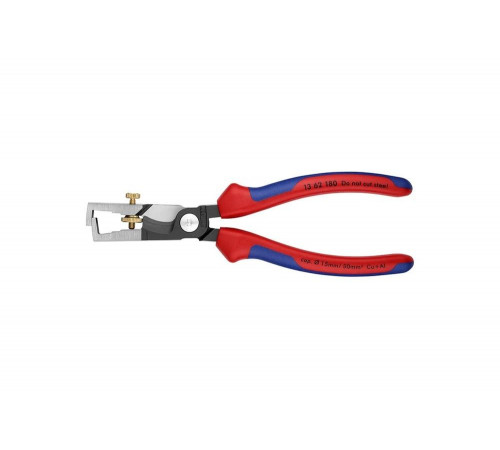 Клещи для удаления изоляции с функцией резания кабеля 180 мм KNIPEX StriX KN-1362180 Клещи для удаления изоляции с функцией резания кабеля 180 мм KNIPEX StriX KN-1362180