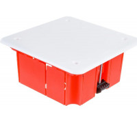 Распаечная коробка IEK 92x92x45, КМ41022, пластиковые лапки, с крышкой, ИЭК UKG11-092-092-045-P