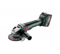 Аккумуляторная угловая шлифовальная машина Metabo W 18 LT BL11-125Quick 2x4Ач + ASC55, BOX165 613052510
