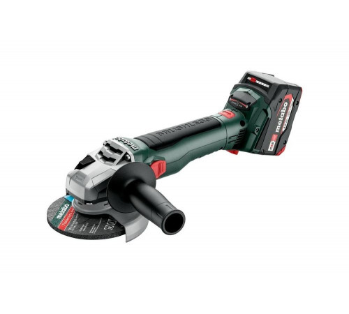 Аккумуляторная угловая шлифовальная машина Metabo W 18 LT BL11-125Quick 2x4Ач + ASC55, BOX165 613052510