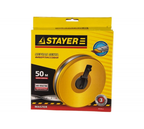 STAYER 50 м х 12.5х0.4 мм, мерная лента F-50 3415-50_z01 STAYER 50 м х 12.5х0.4 мм, мерная лента F-50 3415-50_z01