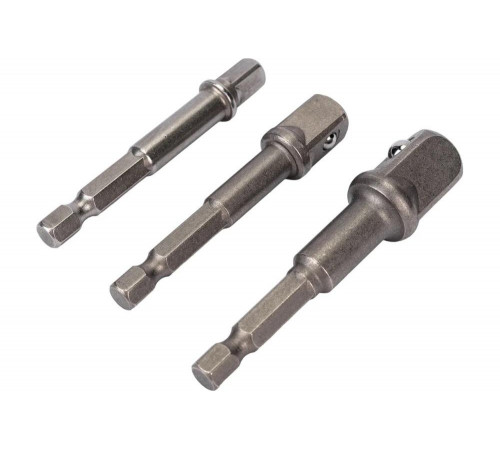Наборы адаптеров 1/4"х65 мм, 3/8"х65 мм, 1/2"х72 мм Sturm 1041-04-S3AD Наборы адаптеров 1/4"х65 мм, 3/8"х65 мм, 1/2"х72 мм Sturm 1041-04-S3AD