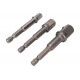 Наборы адаптеров 1/4"х65 мм, 3/8"х65 мм, 1/2"х72 мм Sturm 1041-04-S3AD