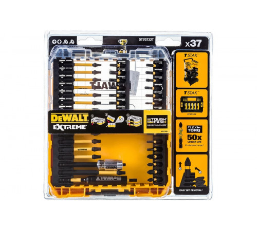 Набор бит и насадок FLEXTORQ 37 шт DEWALT DT70732T-QZ