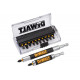 Бита DEWALT PH1, PH2, PH3, PZ1, PZ2, PZ3, SL6, T20, T25, T30, 25 мм, 14 шт DT70512T-QZ