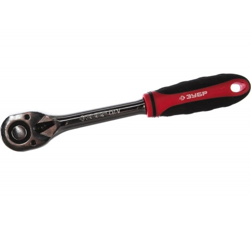 ЗУБР 1/2", 72 зубца, Cr-V сталь, трещотка для торцовых головок 27736-1/2 ЗУБР 1/2", 72 зубца, Cr-V сталь, трещотка для торцовых головок 27736-1/2