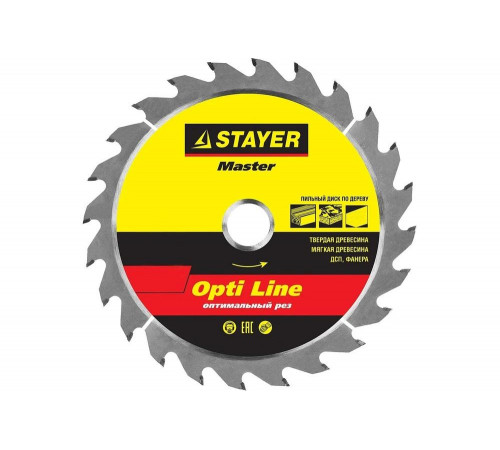 Диск пильный по дереву Оптимальный рез (190x30/20 мм; 36T) Stayer 3681-190-30-36_z01