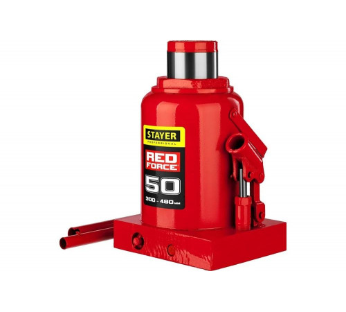 STAYER 50 т, 300-480 мм, домкрат бутылочный гидравлический RED FORCE 43160-50_z01 Professional STAYER 50 т, 300-480 мм, домкрат бутылочный гидравлический RED FORCE 43160-50_z01 Professional