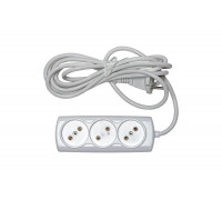Бытовой удлинитель 3 гн. ПВС 2х075 RUCELF RU-03-275-07S