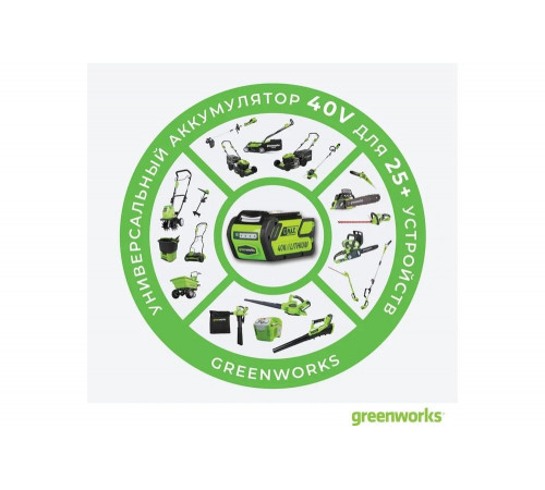 Бесщеточный аккумуляторный снегоуборщик Greenworks GD40STK6 40V, с 1 АКБ 6 А*ч и ЗУ 2600007UF Бесщеточный аккумуляторный снегоуборщик Greenworks GD40STK6 40V, с 1 АКБ 6 А*ч и ЗУ 2600007UF