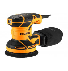 Эксцентриковая сетевая шлифмашина DEKO DKG400-125 с набором кругов 36 шт 085-1100