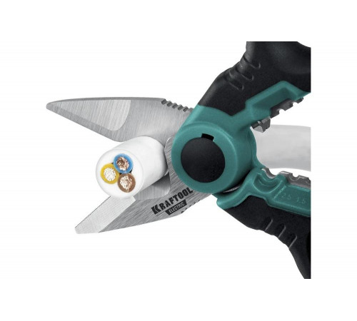 Ножницы электрика Electric KRAFTOOL 4-в-1, 160 мм, с чехлом 23356