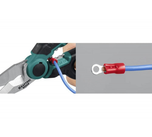 Ножницы электрика Electric KRAFTOOL 4-в-1, 160 мм, с чехлом 23356