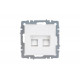 IEK Brite - двойная компьютерная розетка RJ45 рк10-2-брб