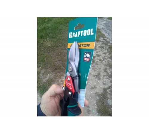 KRAFTOOL 260 мм, прямые ножницы по металлу Alligator 2328-S