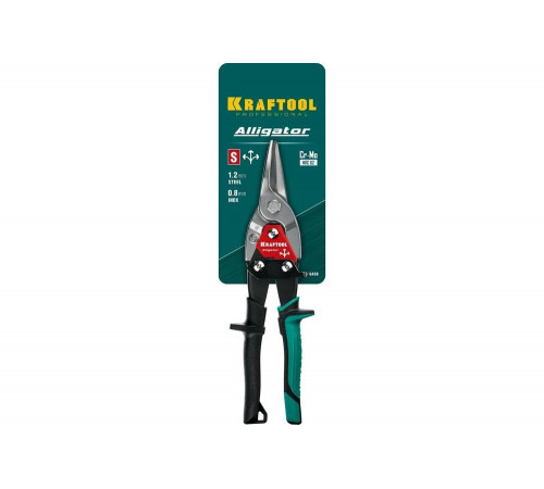 KRAFTOOL 260 мм, прямые ножницы по металлу Alligator 2328-S