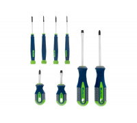 Универсальный набор отверток CrV, трехкомпонентные рукоятки, 8шт СИБРТЕХ 13375