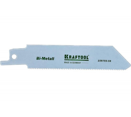 KRAFTOOL 80 мм, шаг 1.4 мм, по металлу Bi-Met, полотно для электроножовки 159755-08 Industrie KRAFTOOL 80 мм, шаг 1.4 мм, по металлу Bi-Met, полотно для электроножовки 159755-08 Industrie