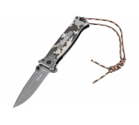 Складной многоцелевой нож Denzel системы liner-lock, с накладкой g10 79208