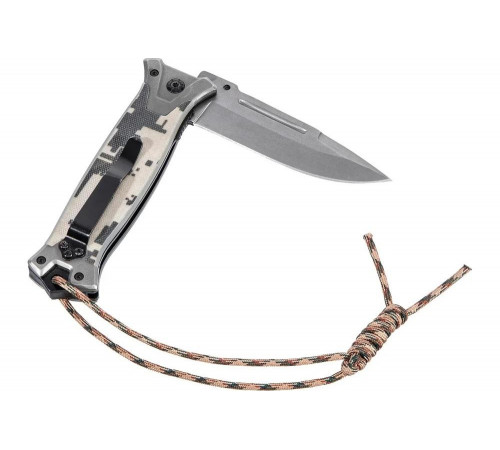 Складной многоцелевой нож Denzel системы liner-lock, с накладкой g10 79208