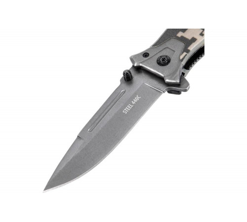 Складной многоцелевой нож Denzel системы liner-lock, с накладкой g10 79208