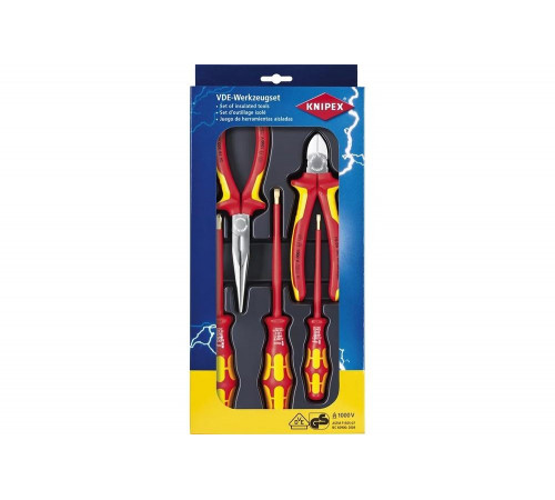 Набор электроизолированных инструментов KNIPEX KN-002013 Набор электроизолированных инструментов KNIPEX KN-002013