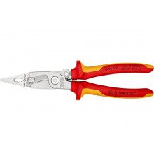 Электромонтажные клещи Knipex VDE, 6-в-1, зачистка: 0.75 - 1.5 + 2.5 мм, L-200 мм, KN-1396200SB