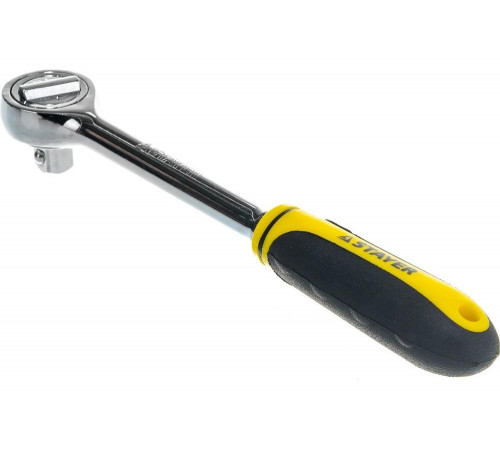 STAYER 1/2", 45 зубцов, Cr-V сталь, трещотка для торцовых головок 27785-1/2 STAYER 1/2", 45 зубцов, Cr-V сталь, трещотка для торцовых головок 27785-1/2