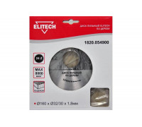 Диск пильный по дереву (160х32/30 мм; 1.8 мм; 24Z) Elitech 1820.054900